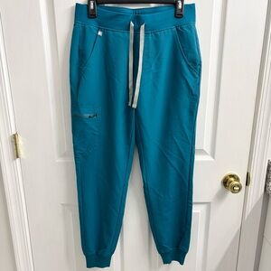 Figs Zamora Jogger Scrub Pants Pacific Blue Small